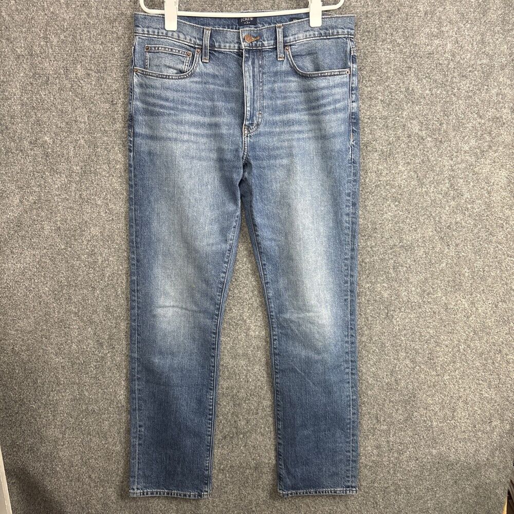 J.CREW Flex Straight Jeans Mens Size 33 Blue